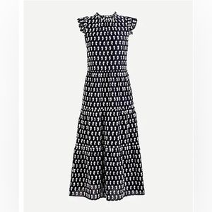 J.Crew dress size medium sleeveless navy cotton
